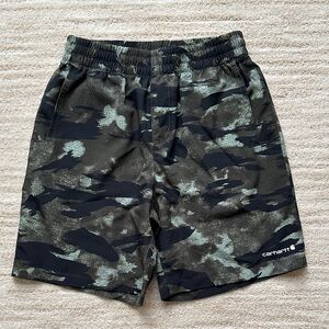 Carhartt Force Camo Shorts Boys Medium 10-12, BS8313-B Rugged Flex Youth